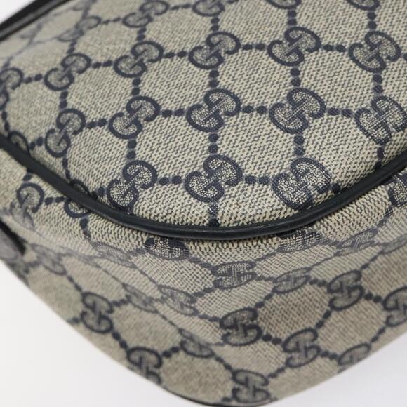 GUCCI GG Supreme Sherry Line Bag Pvc Navy Gold Red 89 02 032 - Picture 13 of 16